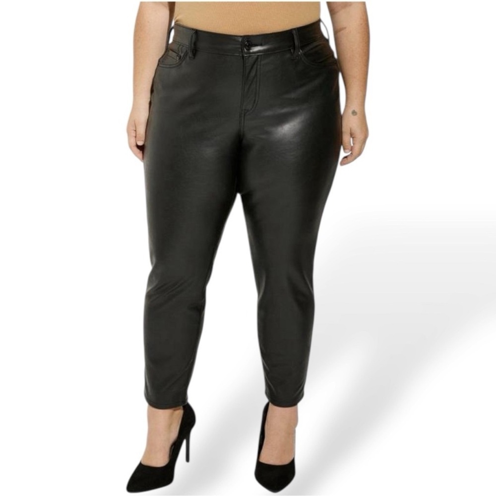 NWT Tall Length Torrid perfect skinny faux, leather high-rise pant plus size 24T